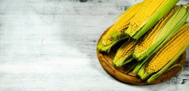 Masadaki taze mısır..