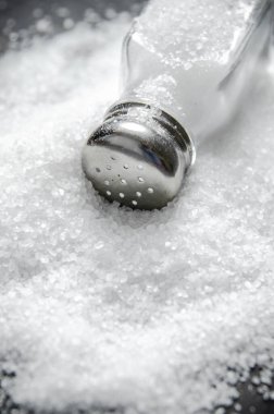 Tuzlu arka plan. Üst Manzara. makro