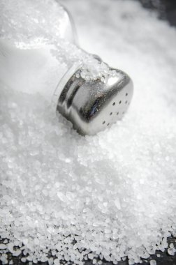 Tuzlu arka plan. Üst Manzara. makro