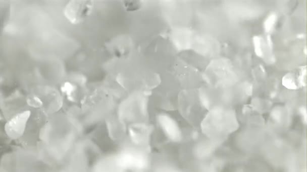 掉落的盐晶 在1000英尺每秒的高速相机上拍摄 优质Fullhd影片 — 图库视频影像