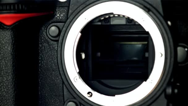 Operação Persianas Matriz Câmera Filmado Uma Câmera Alta Velocidade 1000 — Vídeo de Stock