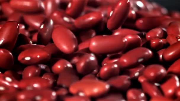 红豆掉了在1000英尺每秒的高速相机上拍摄 优质Fullhd影片 — 图库视频影像