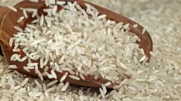 Falling Rice Grains Filmed High Speed Camera 1000 Fps High — Stock Video