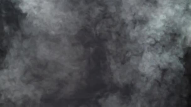 Толстый Белый Дым Снято Высокоскоростную Камеру Скоростью 1000 Кадров Секунду — стоковое видео