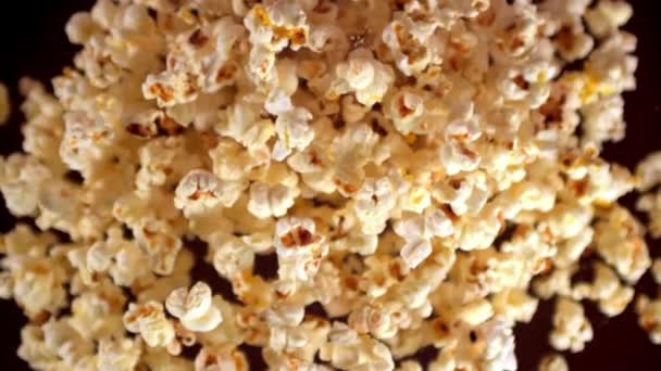 Super Zpomalený Popcorn Natočeno Vysokorychlostní Kameře Rychlostí 1000 Snímků Sekundu — Stock video