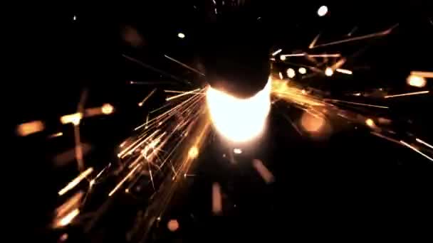 Πρωτοχρονιάτικα Πυροτεχνήματα Μαύρο Φόντο Υψηλής Ποιότητας Υλικό Fullhd — Αρχείο Βίντεο