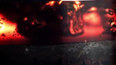 Süper yavaş çekimde bir hava kabarcığı çayı. Yüksek kaliteli FullHD görüntüler