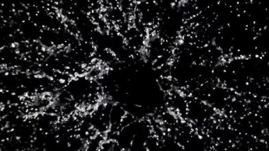 Süper yavaş çekimde su sıçrıyor. Yüksek kaliteli FullHD görüntüler