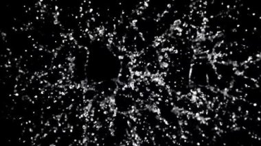 Süper yavaş çekimde su sıçrıyor. Yüksek kaliteli FullHD görüntüler