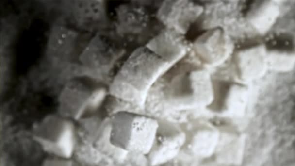 Super Powolny Cukier Latający Wysokiej Jakości Materiał Filmowy Fullhd — Wideo stockowe