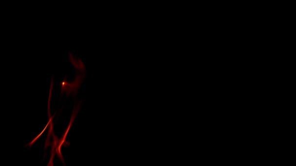黑色背景上的超级慢动作火焰 优质Fullhd影片 — 图库视频影像