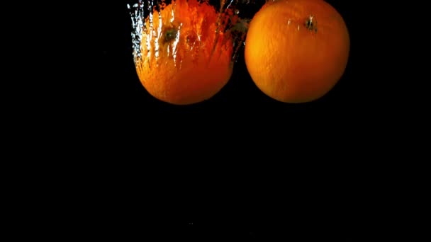 超级慢动作橙色片坠落 优质Fullhd影片 — 图库视频影像