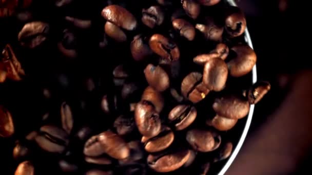 การเคล อนไหวช วกาแฟในเคร องบดท างาน ภาพ Fullhd ณภาพส — วีดีโอสต็อก