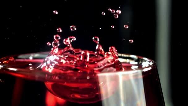 Super Powolne Czerwone Wino Wysokiej Jakości Materiał Filmowy Fullhd — Wideo stockowe