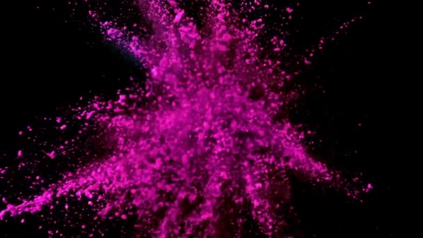 Explosión Cámara Súper Lenta Polvo Color Imágenes Fullhd Alta Calidad — Vídeos de Stock