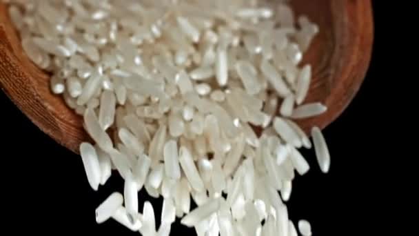 Velmi Zpomalená Zrnka Rýže Vysoce Kvalitní Fullhd Záběry — Stock video