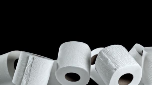 Superzeitlupe Toilettenpapier Hochwertiges Fullhd Filmmaterial — Stockvideo