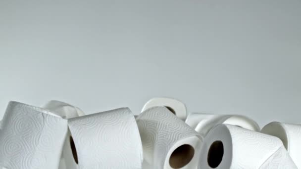Süper Yavaş Çekimde Tuvalet Kağıdı Yüksek Kaliteli Fullhd Görüntüler — Stok video