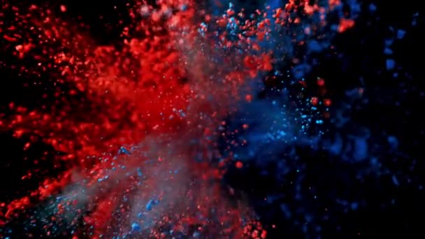 Super Pomalý Výbuch Barevného Prášku Vysoce Kvalitní Fullhd Záběry — Stock video