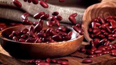 Süper yavaş çekim kırmızı fasulye. Yüksek kaliteli FullHD görüntüler