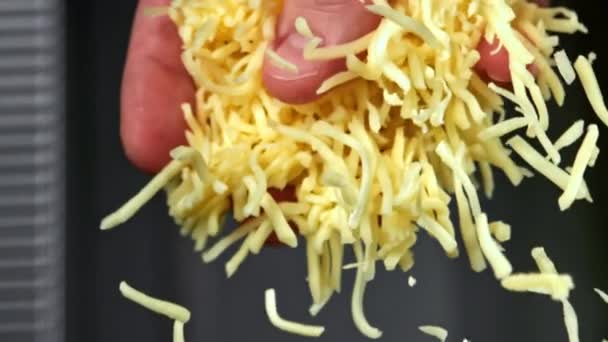 Süper Yavaş Çekimde Dilimlenmiş Peynir Yüksek Kaliteli Fullhd Görüntüler — Stok video