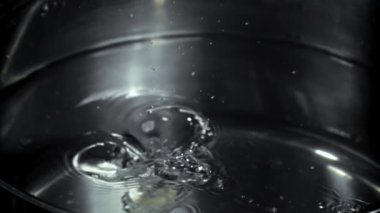 Süper yavaş çekimde taze vongole. Yüksek kaliteli FullHD görüntüler