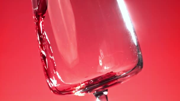 Супер Повільне Червоне Вино Високоякісні Fullhd Кадри — стокове відео