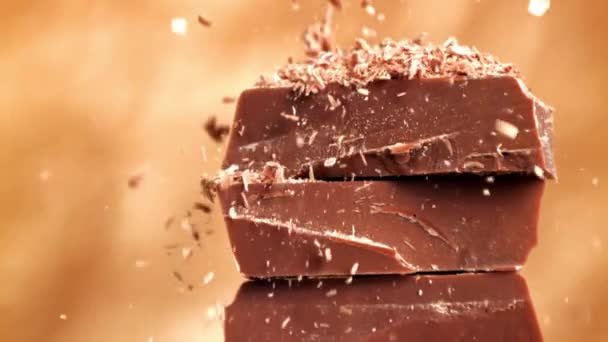 Chocolat Lait Ralenti Des Images Fullhd Haute Qualité — Video
