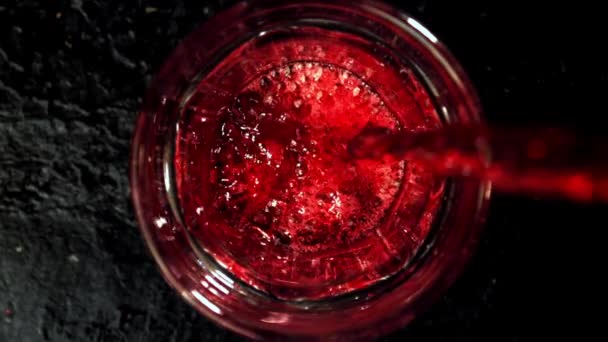 Süper Yavaş Çekimde Kırmızı Şarap Yüksek Kaliteli Fullhd Görüntüler — Stok video