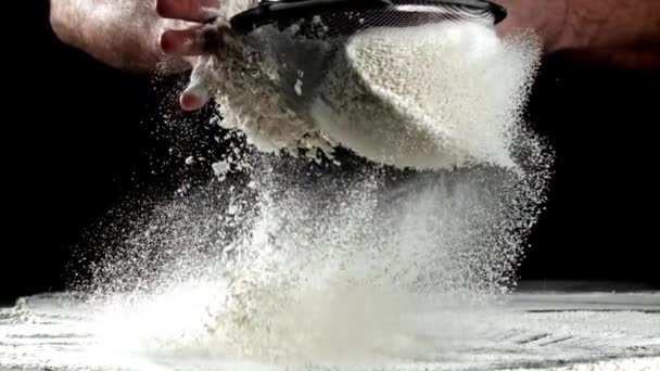 Super Powolny Ruch Mąki Wysokiej Jakości Materiał Filmowy Fullhd — Wideo stockowe