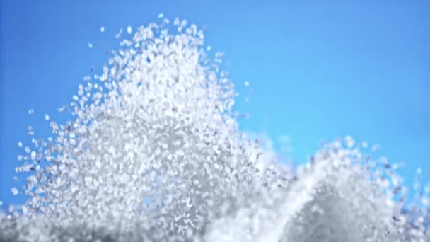 スーパースローモーションフライング砂糖 高品質のフルHd映像 — ストック動画