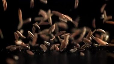 Kimyon tohumları masaya düşer. 1000 fps 'de yüksek hızlı bir kamerayla çekildi. Yüksek kaliteli FullHD görüntüler