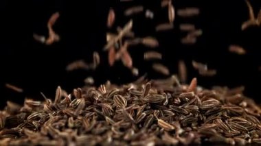 Kimyon tohumları masaya düşer. 1000 fps 'de yüksek hızlı bir kamerayla çekildi. Yüksek kaliteli FullHD görüntüler