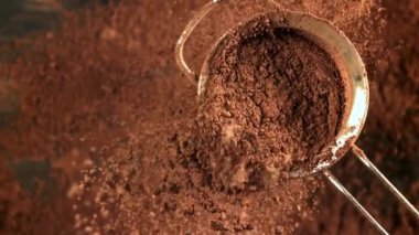 Kakao tozu elekten geçirilir. 1000 fps 'de yüksek hızlı bir kamerayla çekildi. Yüksek kaliteli FullHD görüntüler
