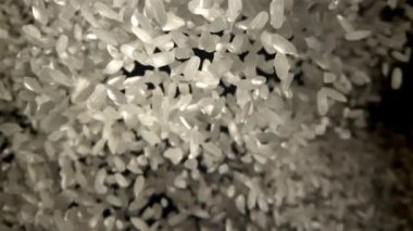 Pirinç yukarı uçar ve aşağı düşer. 1000 fps 'de yüksek hızlı bir kamerayla çekildi. Yüksek kaliteli FullHD görüntüler