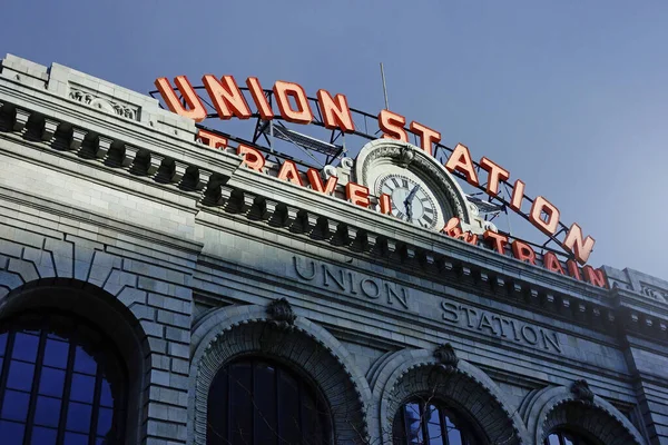 Union Station Centro Denver Principal Centro Trânsito Cidade — Fotografia de Stock