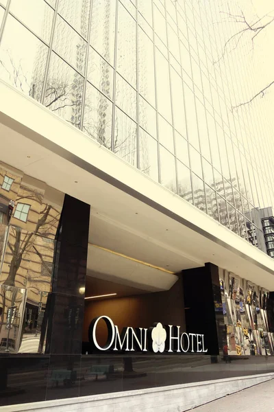 Charlotte Usa 2023 Omni Hotel Heart Downtown Charlotte — стокове фото
