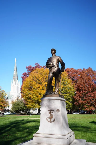 Worth Bagley Statue Grounds North Carolina State Capitol Raleigh — Stock Photo, Image