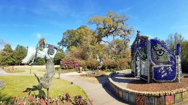 Скульптурный Сад Эйрли Гарденс Уилмингтон Северная Каролина — стоковое фото