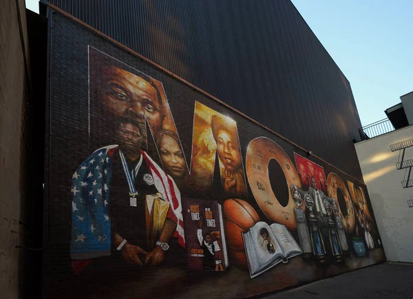 Raleigh Usa 2023 Levelle Moton Mural Artists Adam Williams Sean Stock Picture