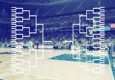Charlotte, NC - ABD - 2-15-2023: NCAA üniversite basketbol turnuvası-- March Madness