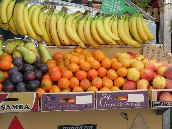 Rome Italië Circa Oktober 2018 Vegetarisch Fruitvoedsel Koop Koop Een — Stockfoto