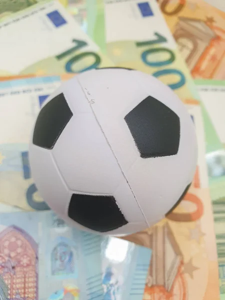 Футбол Деньги Пошло — стоковое фото