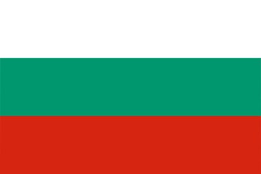 Bulgarian flag of Bulgaria and language icon - isolated vector illustration