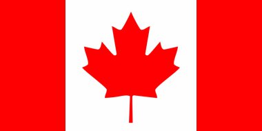 Kanada bayrağı simgesi - izole vektör çizim