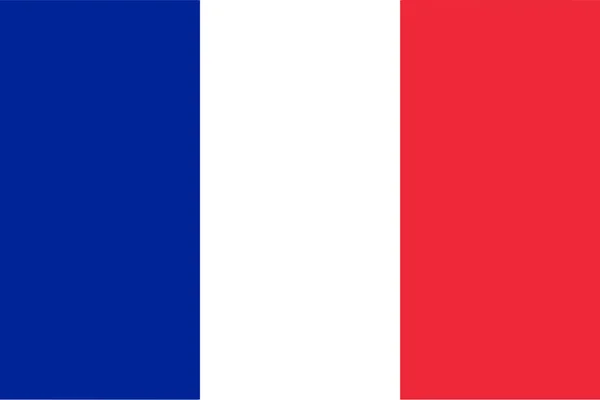 Γαλλία Σημαία Και Γλώσσα Εικόνα Μεμονωμένα Διανυσματικά Εικονογράφηση — Διανυσματικό Αρχείο