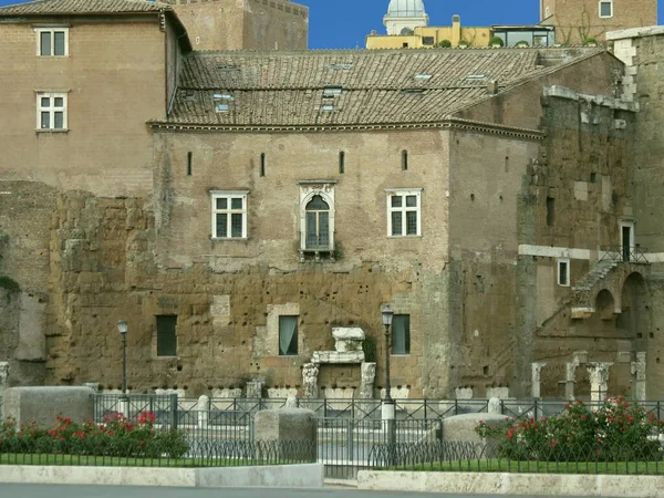 Roma Casa Dei Cavalieri Rodi Costruzione Medievale Antiche Strutture Romane — Foto Stock