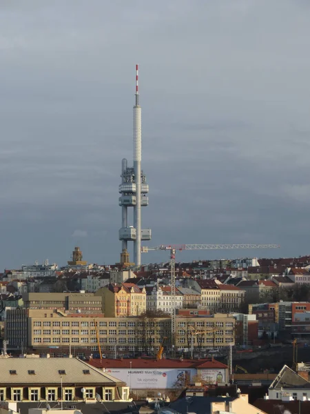 Prag Tschechische Republik Circa Dezember 2017 Fernsehturm Zizkova — Stockfoto