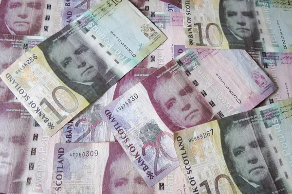 Edinburgh Schotland Circa Augustus 2015 Schotse Sterling Pondbankbiljetten Munteenheid Van — Stockfoto