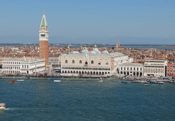 Piazza San Marco Översättning Markusplatsen Sett Utifrån San Marco Området — Stockfoto